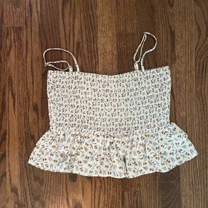 Lucca Cropped Flower Top